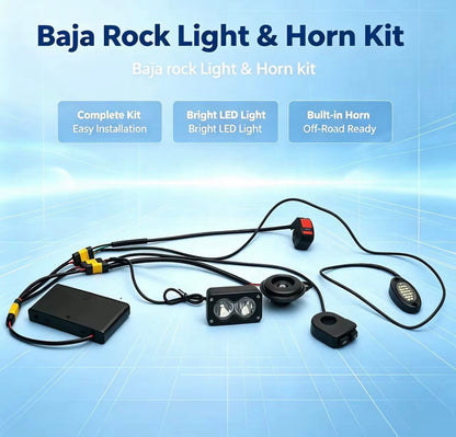 Universal Battery Powered Horn, Headlight, Rock Light