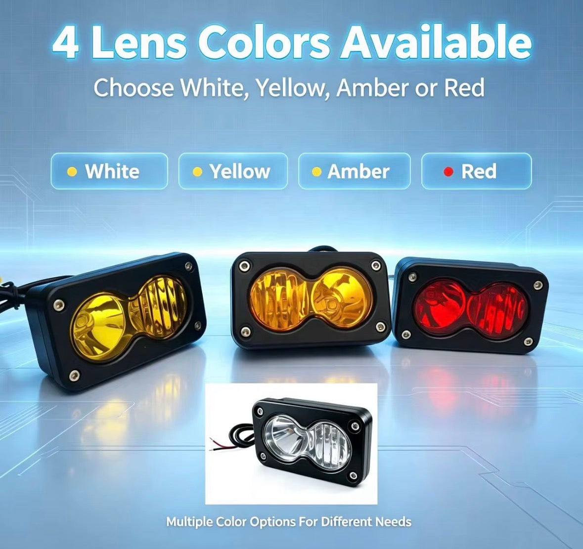 Universal Battery Powered Horn, Headlight, Rock Light